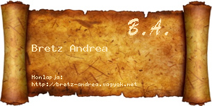 Bretz Andrea névjegykártya